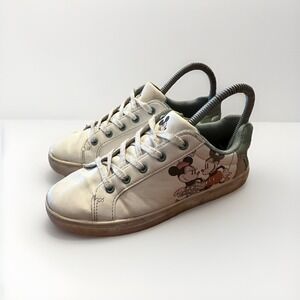 Walt Disney Mickey/Minnie Mouse Tennis Leather Shoes Sneakers Size C4‎